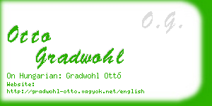 otto gradwohl business card